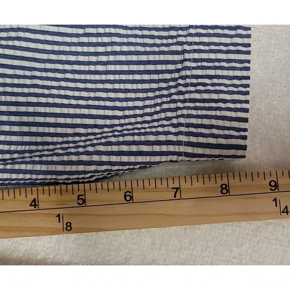 Vtg Brooks Brothers Shorts 346 Seersucker Mens 40 Blue White Golf Preppy Classic